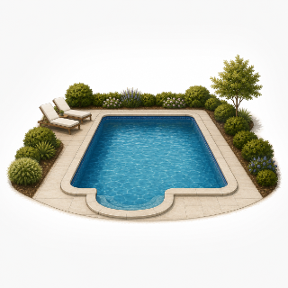 A backyard pool at a short-term rental, a recreation upgrade that lifts the nightly rate.